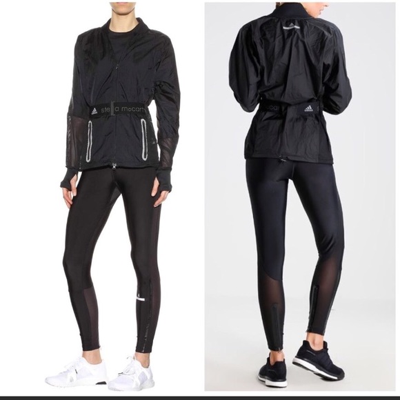 Adidas by Stella McCartney Black Run Belt Jacket - Picture 8 of 8